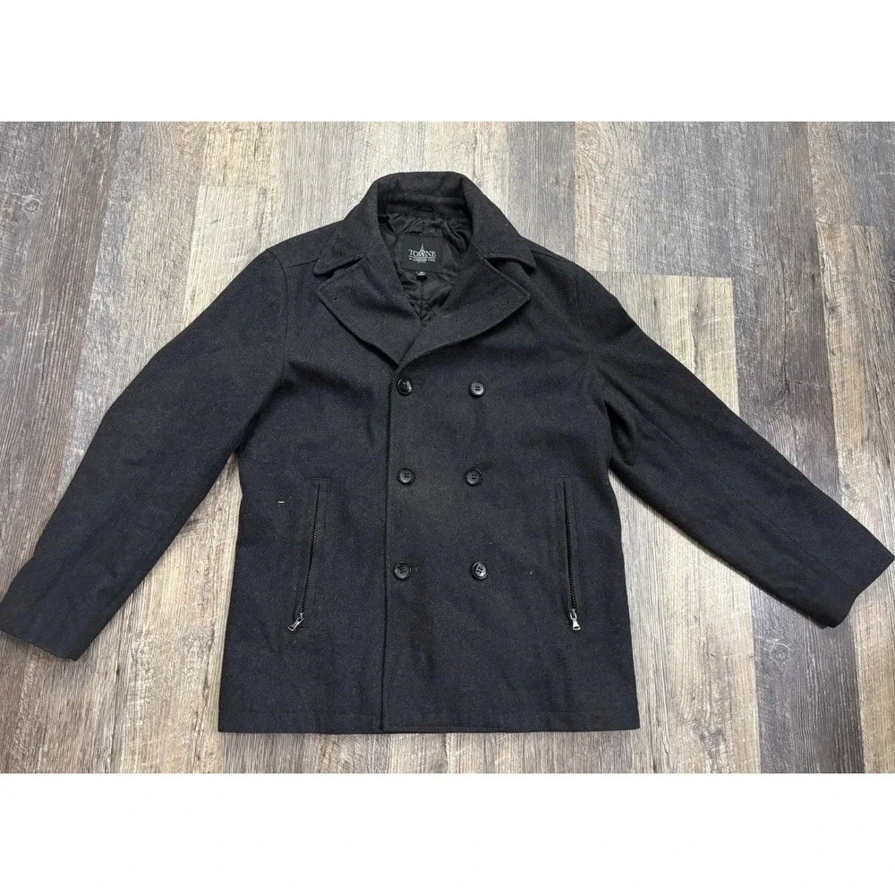 Towne by London Fog Peacoat Jacket Size Medium‎